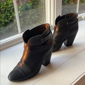 Rag & Bone Harrow Ankle Booties Black Size 9-9.5 (40)